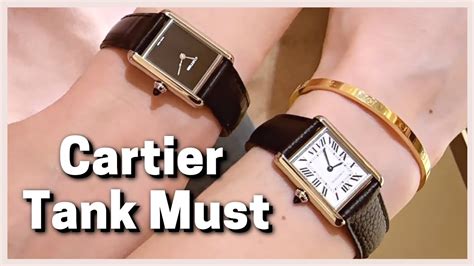 cartier tank vs tank must|cartier tank must watch small.